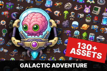 Space Exploration Alien Planet Robots Sci Fi Technology Icons Pack