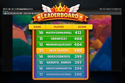 Casual Faked Leaderboard with Bots Activity