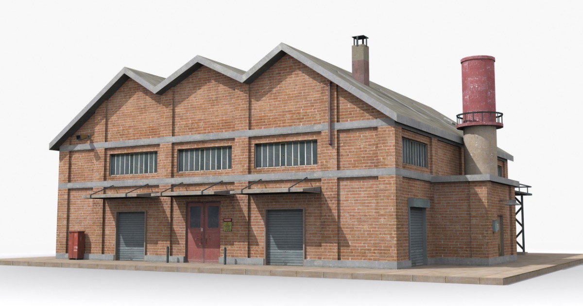 Industrial Factory Building – Variant 08 | 3D Industrial | Unity Asset ...