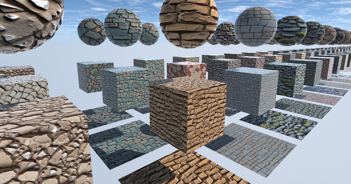 Dungeon Floors and Walls 150 Textures Pack 4 | 2D Textures & Materials ...