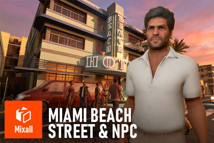 Miami Beach - Modular street & NPC