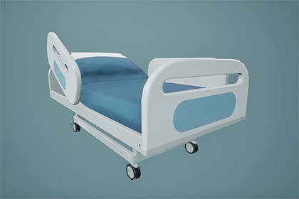 Hospital Bed Lowpoly