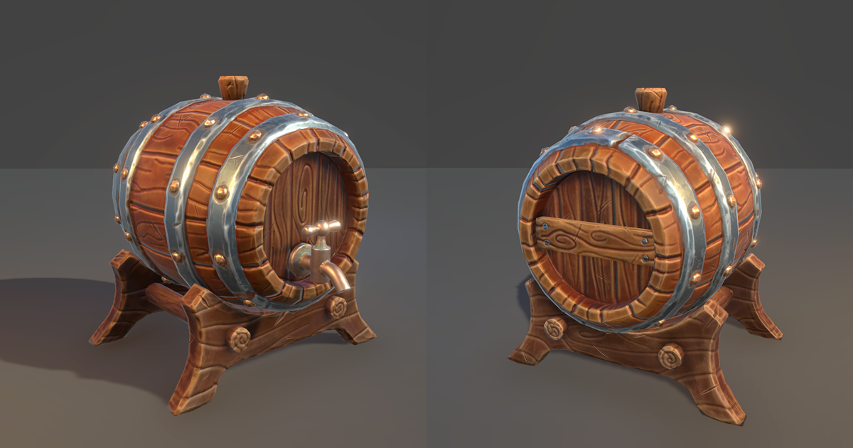 Stylized Beer Keg (Build-In, URP, HDRP) | 3D Props | Unity Asset Store