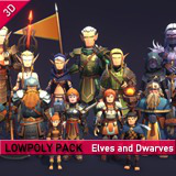 LowpolyPack_Elves and Dwarves