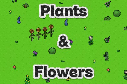 Plants & Flowers Pixel Pack