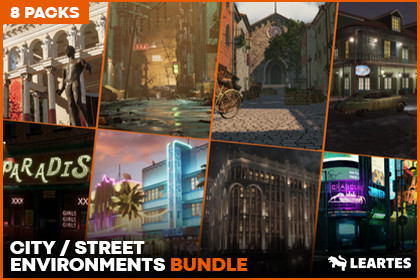 City / Street Environments Bundle (8 Packs)