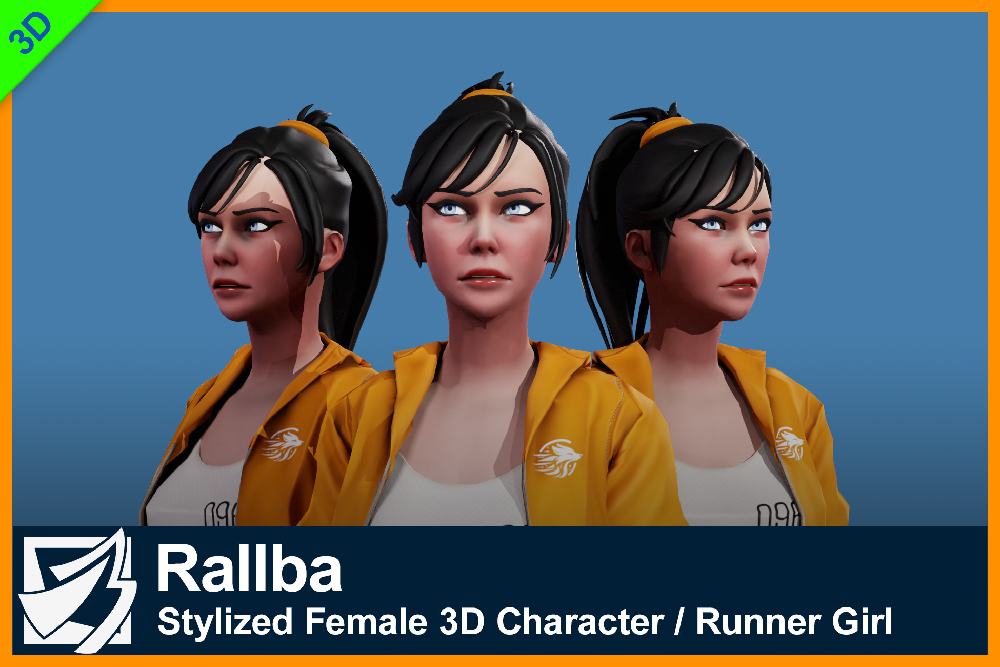 Girls Vector Unity Stylized Female 3D Character / Runner Girl | Characters | Unity Asset Store