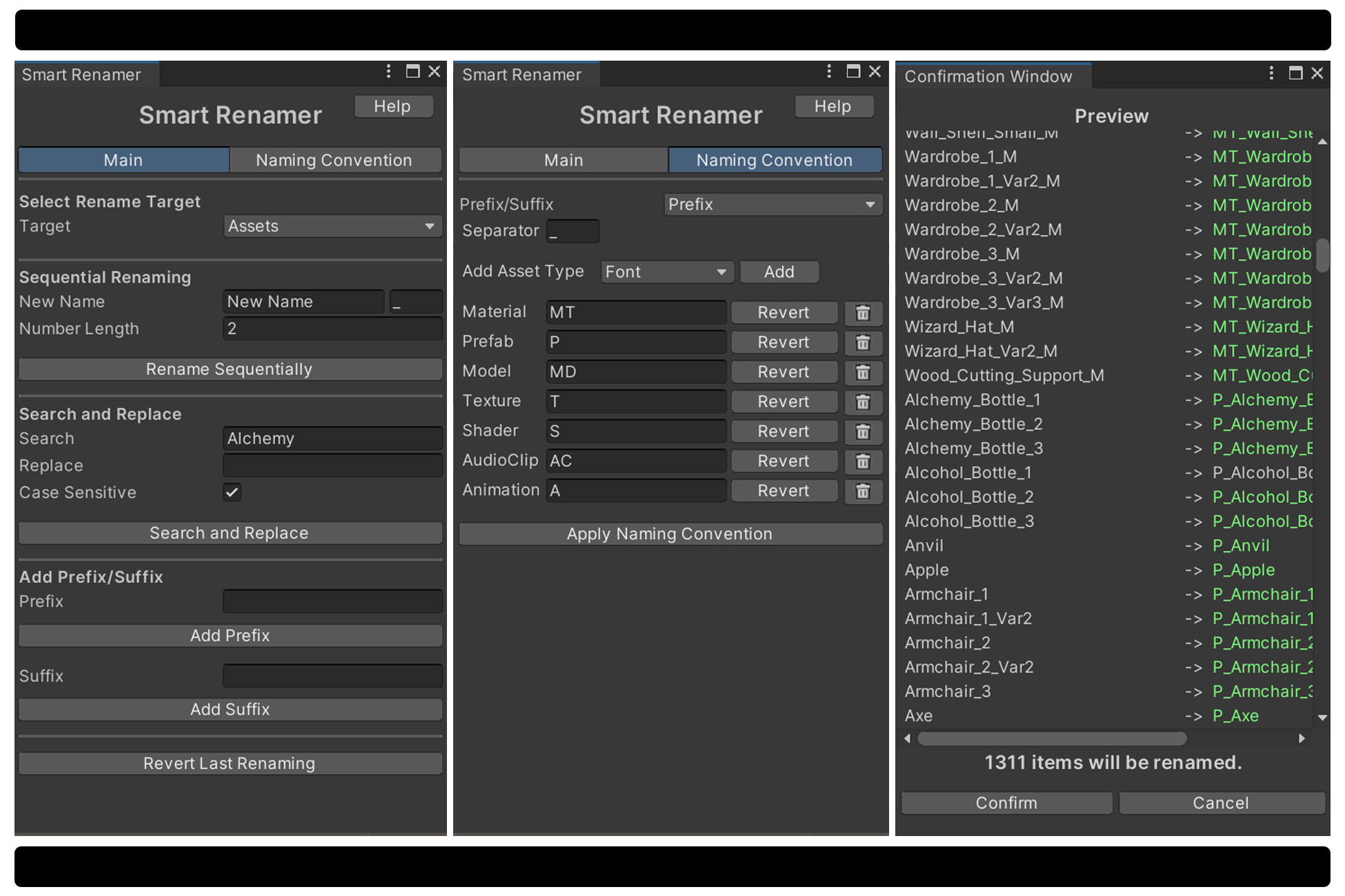 Smart Renamer | Utilities Tools | Unity Asset Store