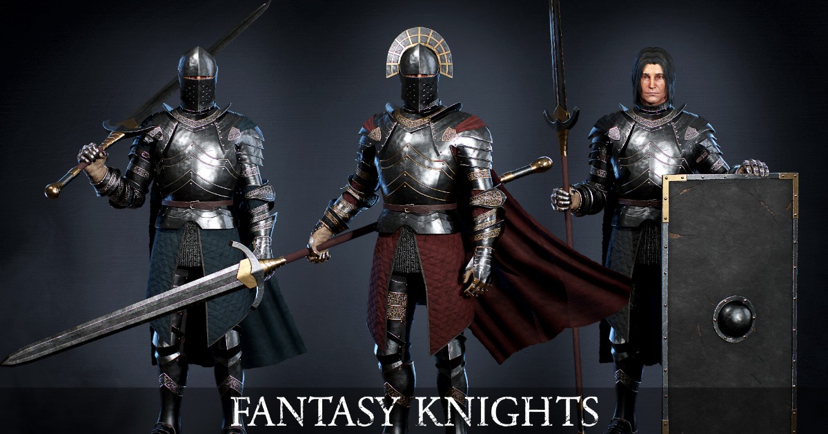 Knight Character Model Unity Fantasy Knight 05 Modular | Characters | Unity Asset Store