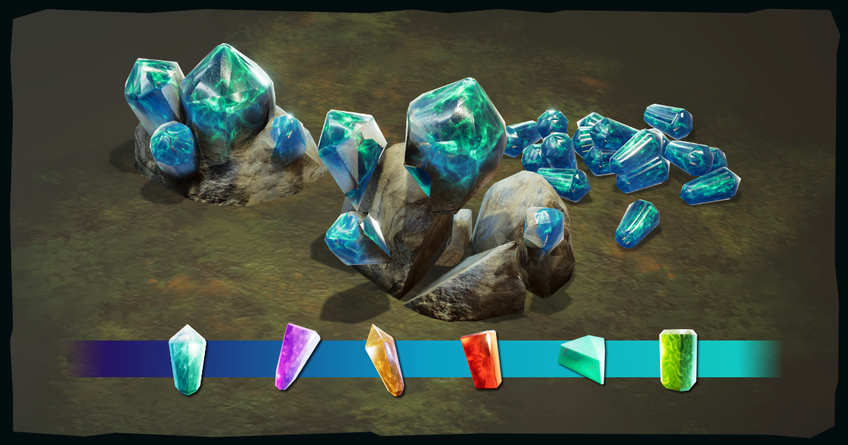 Unity Texture Crystal Shatter Stone: Minerals & Crystals Mining Resource Pack | 3D Props ...