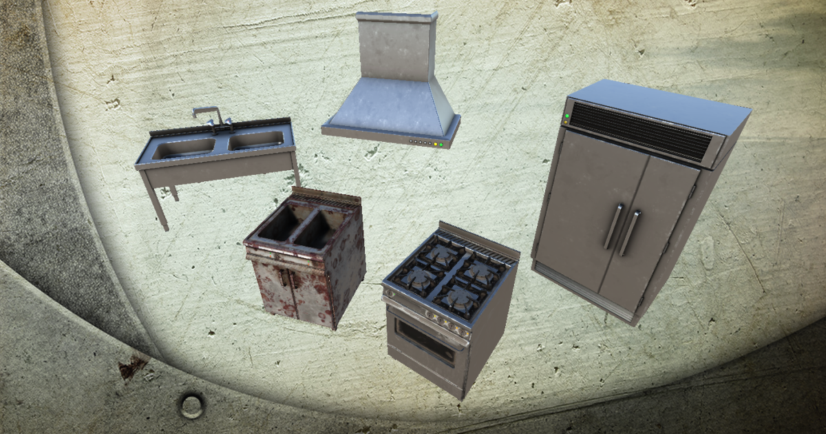 Gastronomic Kitchen Props HQ | 3D Interior | Unity Asset Store