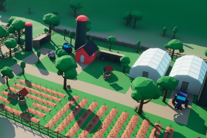 3D Low Poly Farm [Desktop & Mobile]