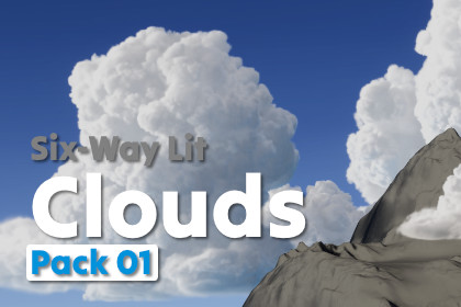 Six-Way Lit Clouds - Pack 01