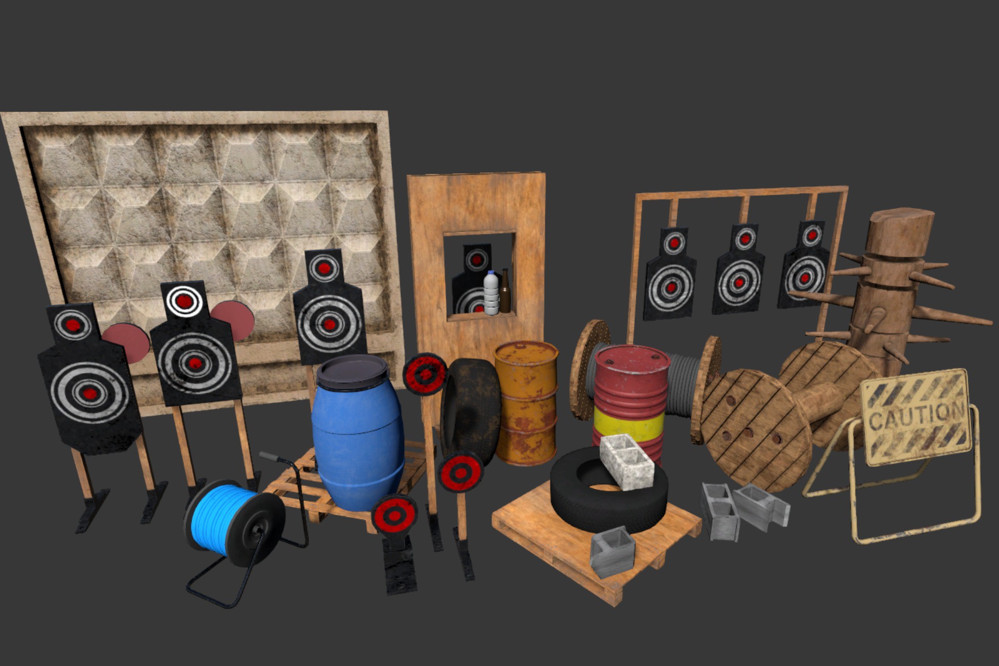 Tactical Targets | 3D Props | Unity Asset Store