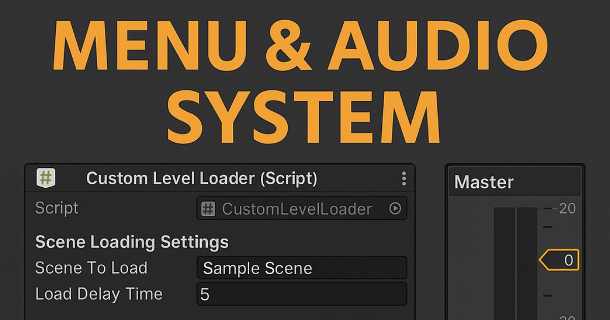 Custom Menu & Audio System | GUI Tools | Unity Asset Store