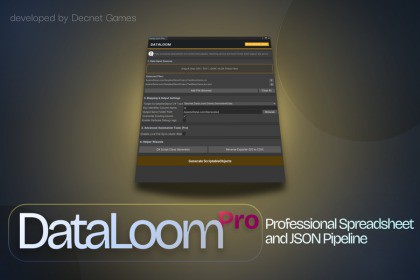 DataLoom Pro - Excel, JSON, CSV to ScriptableObject Database Importer