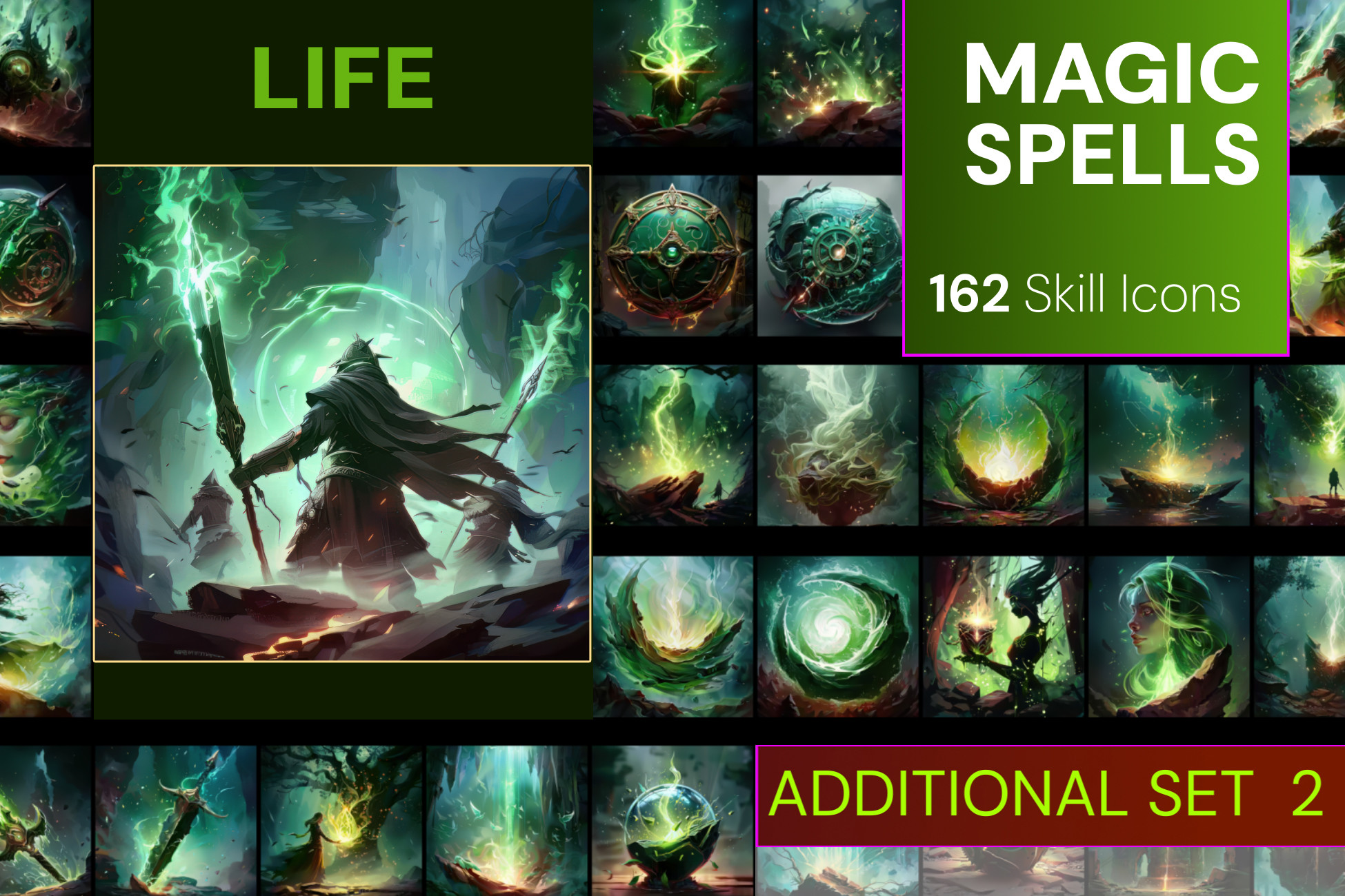 Magic Skills Life - Addition 2 | 2D Icons | Unity Asset Store