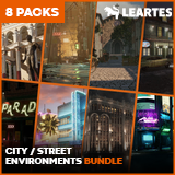 City / Street Environments Bundle (8 Packs)