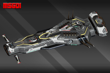 Spaceship Wraith Destroyer