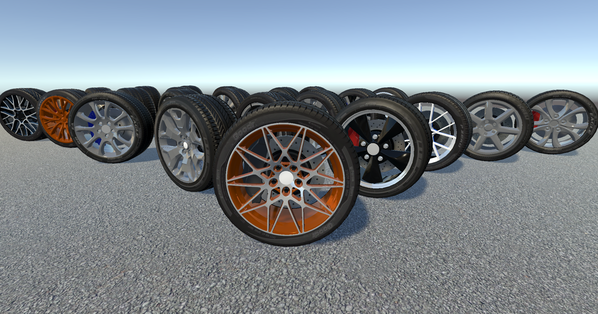 Realistic Wheel Pack | 3D Vehicles | Unity Asset Store