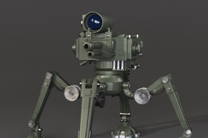 Quad-Leg Military Turret
