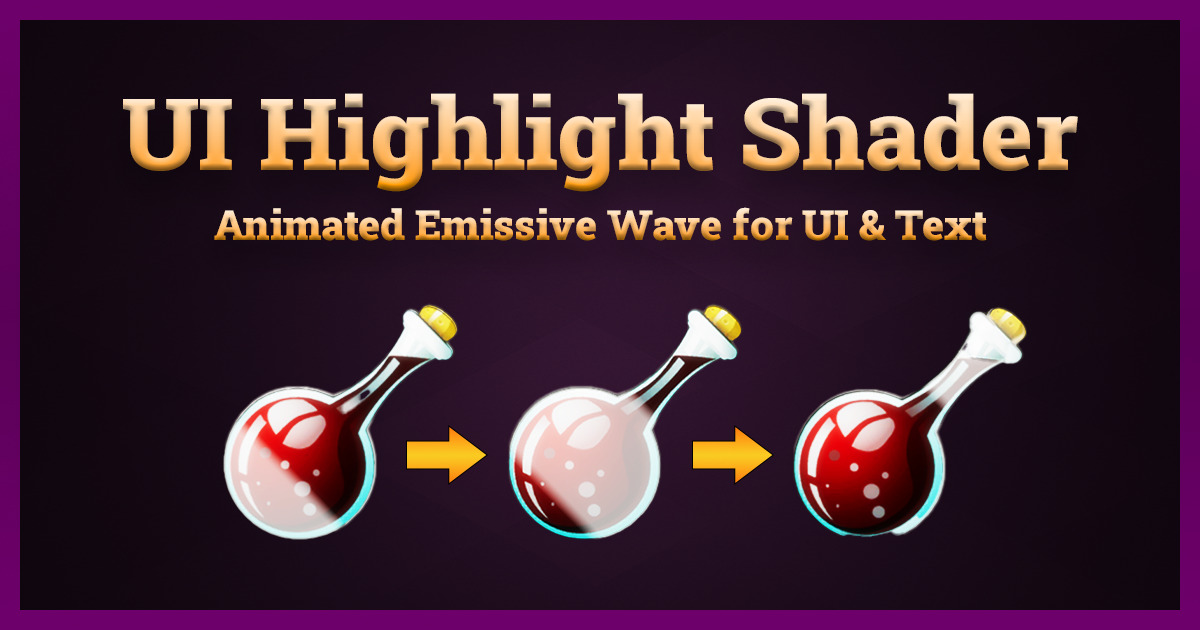 UI Highlight Shader | VFX Shaders | Unity Asset Store