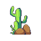 Desert Pixel Art Environment