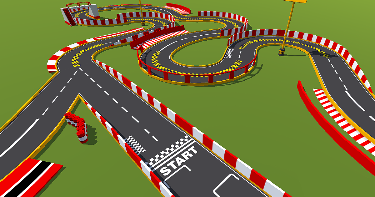 Race Track - Construction Pack | 3D Roadways | Unity Asset Store