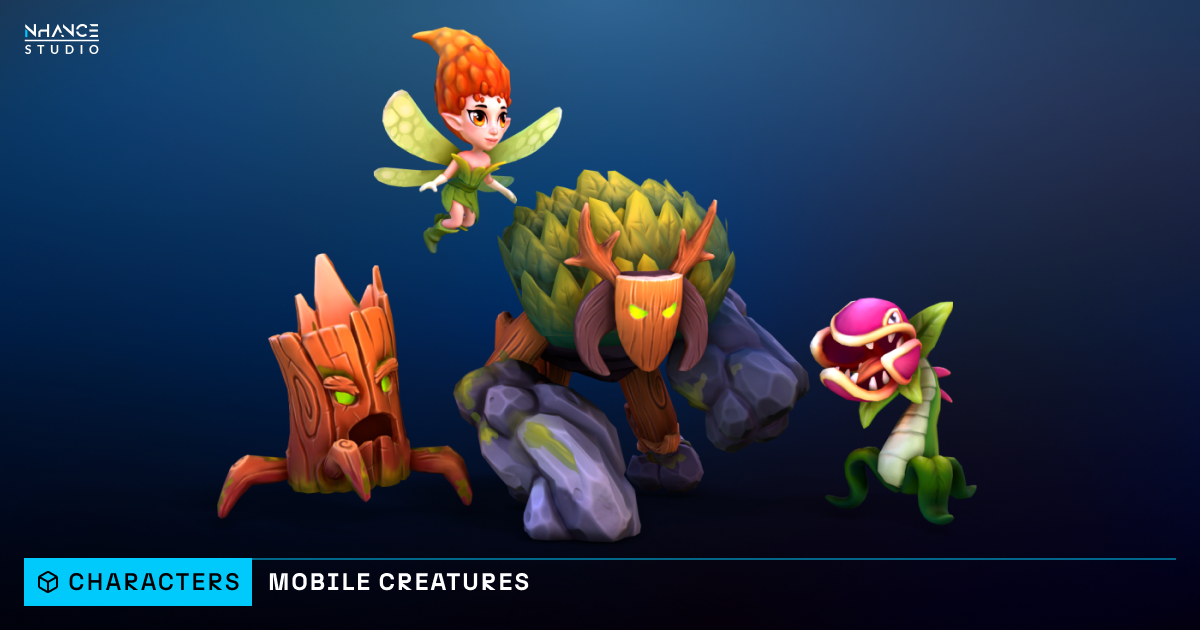 Mobile Fantasy Creatures Pack | 3D 角色 | Unity Asset Store