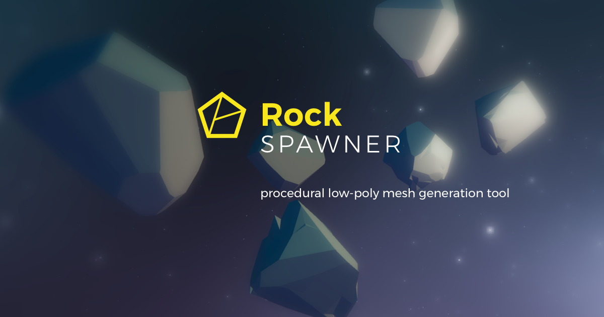 Rock Spawner - Low Poly Procedural Mesh Generator | モデリング | Unity Asset ...