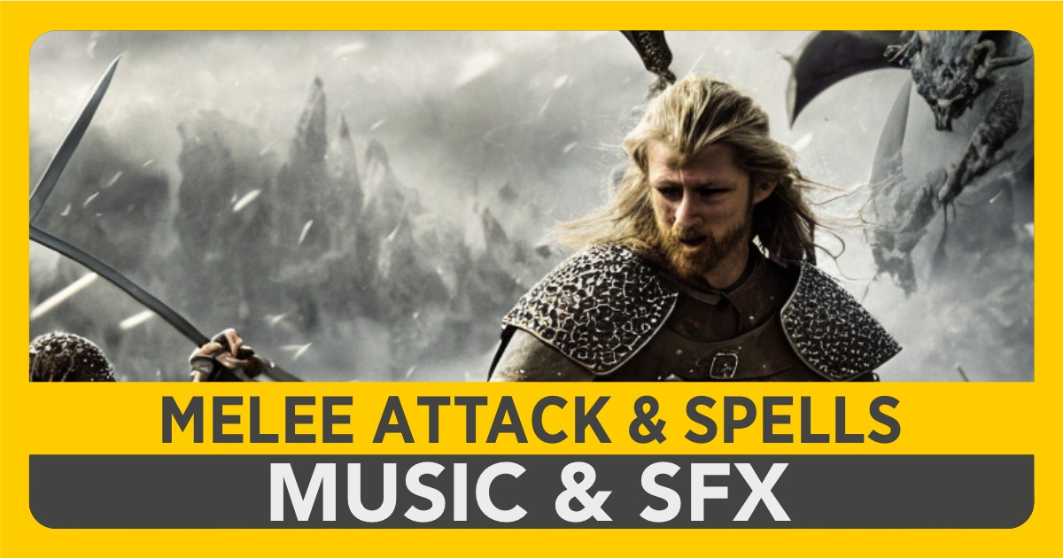 Melee Attack & Magic Spells Sound Effects and Music Pack | Audio Sound ...