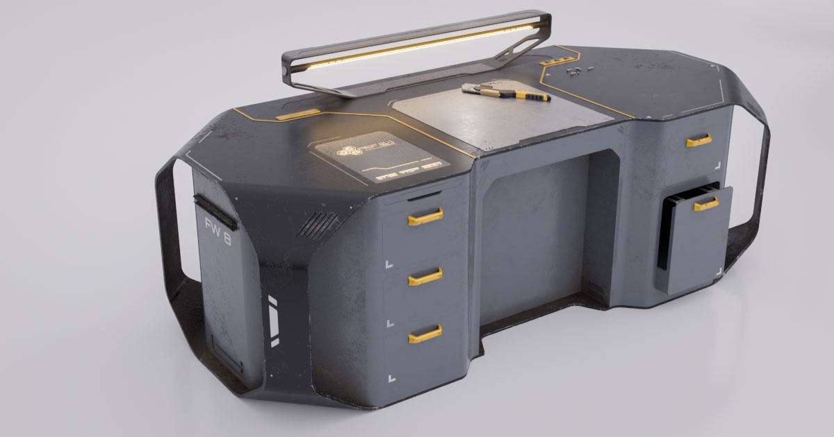Frontier - Field Engineer's Workbench | 3D Industrial | Unity Asset Store