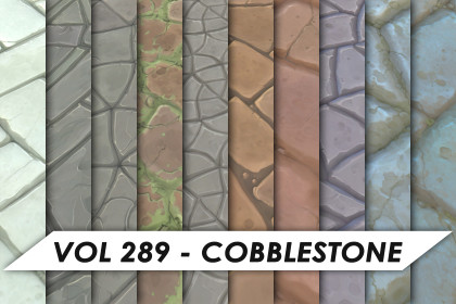 Stylized Textures - Vol 289 - Cobblestone