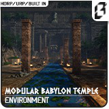 Modular Babylon Temple Environment (Temple,Desert,Ruins)