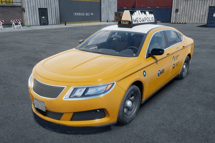 Generic taxi sedan