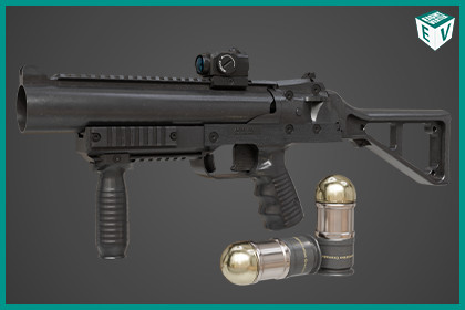 Grenade Launcher 06 Black URP HDRP Textures