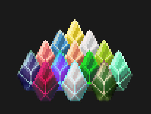Gem Unity Texture 2D Pixel Jewel gems | 2D Textures & Materials | Unity Asset Store