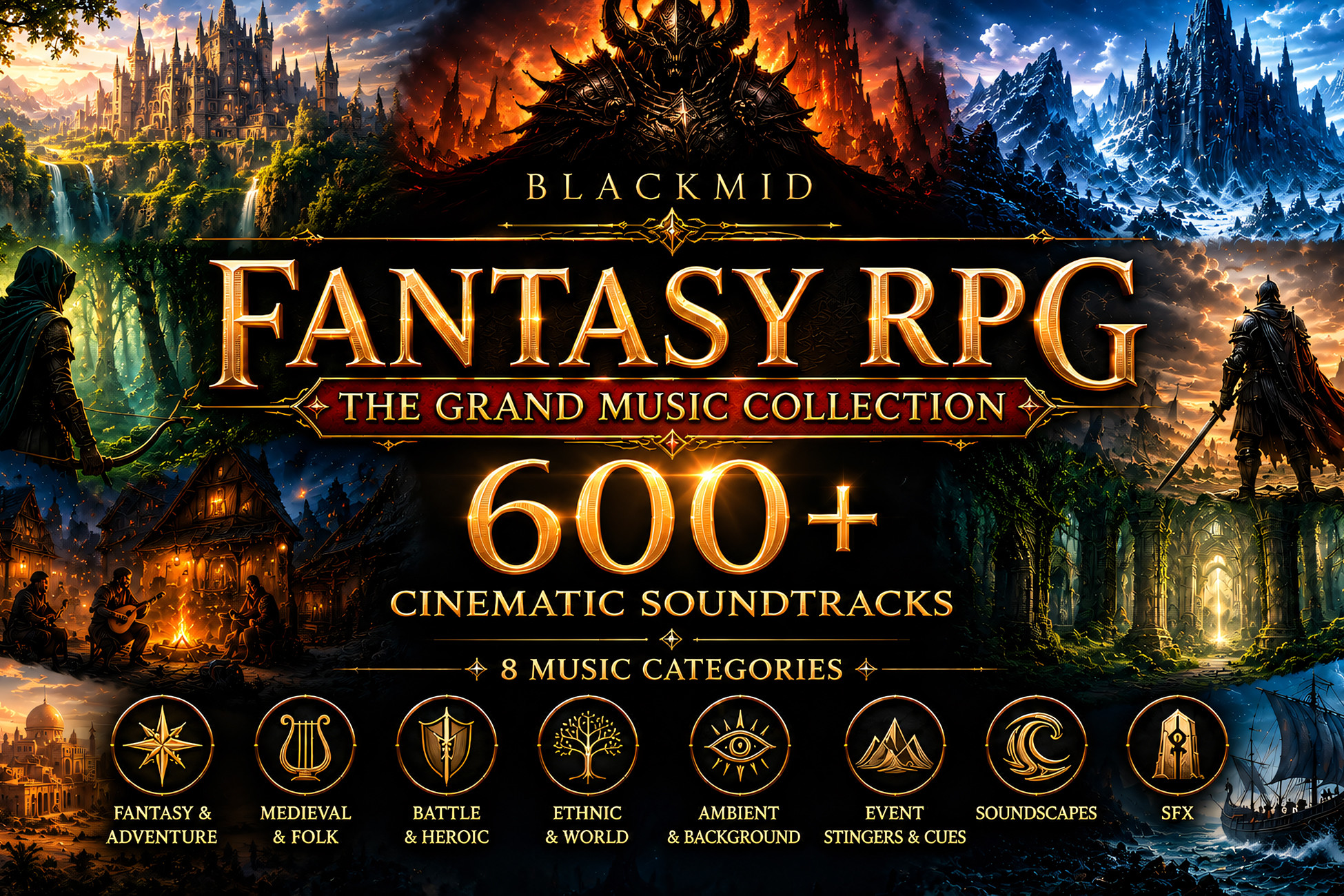 Fantasy RPG: The Grand Music Collection | 600+ Cinematic Soundtracks