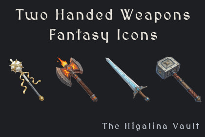 Two-Handed Weapons - Fantasy Icons