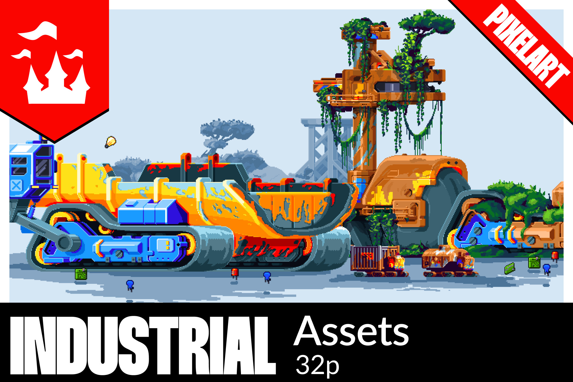 Industrial Assets | 2D Environments | Unity Asset Store