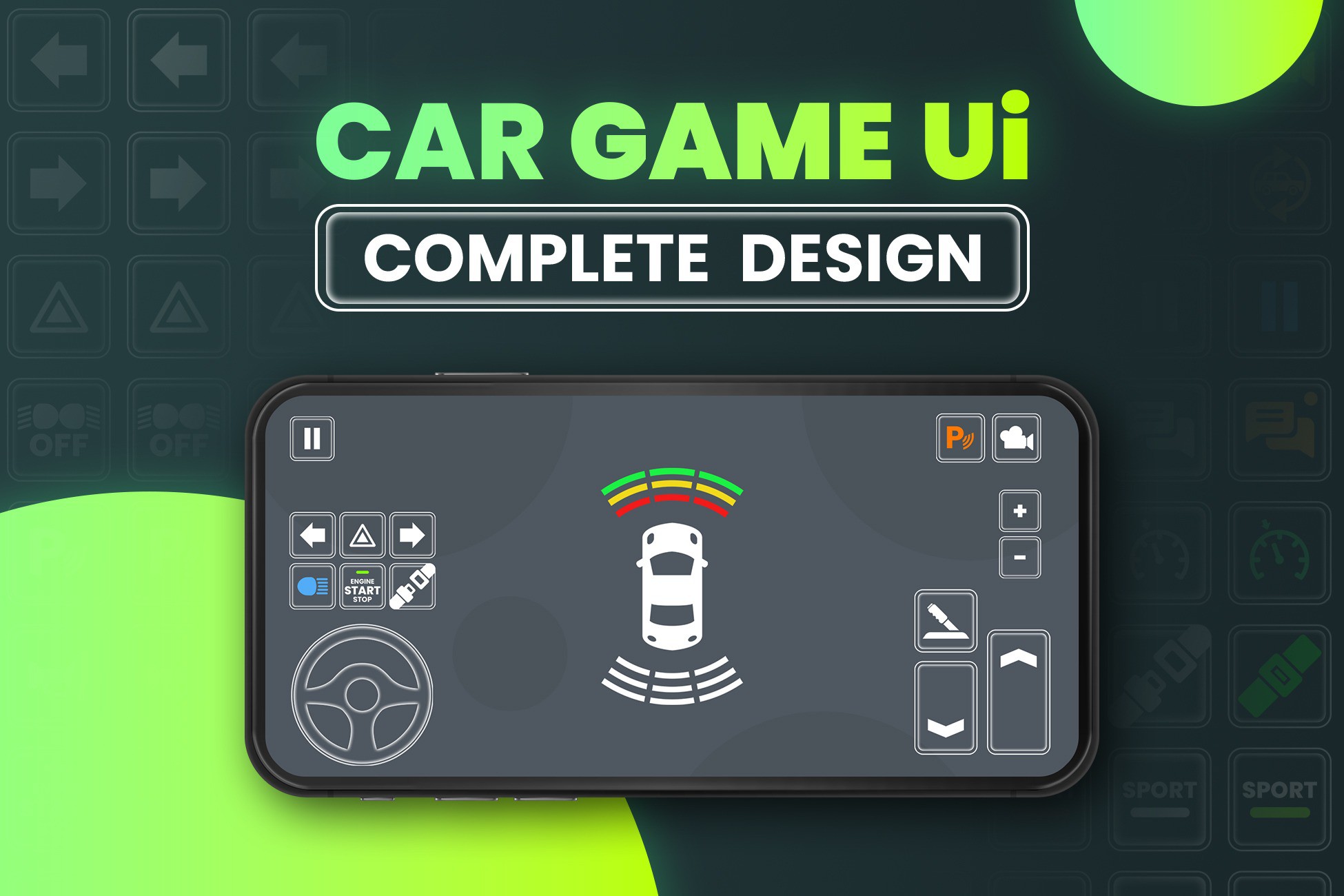 Car Game UI | 2D GUI | Unity Asset Store