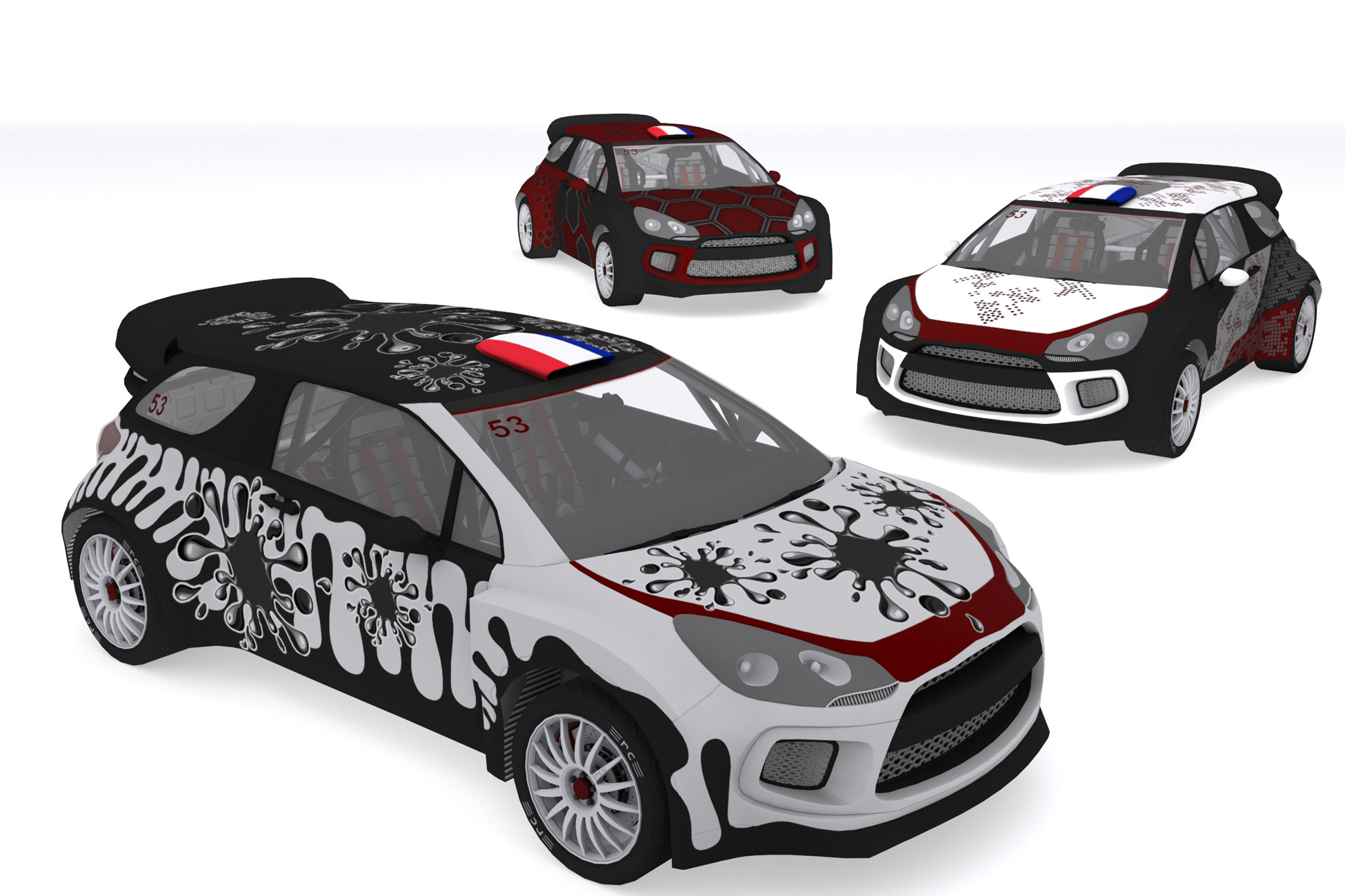 Custom Design Rally Car 01 | 3D Vehicles | Unity Asset Store