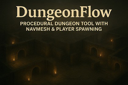 DungeonFlow: Procedural Dungeon Tool With Navmesh & Player Spawning