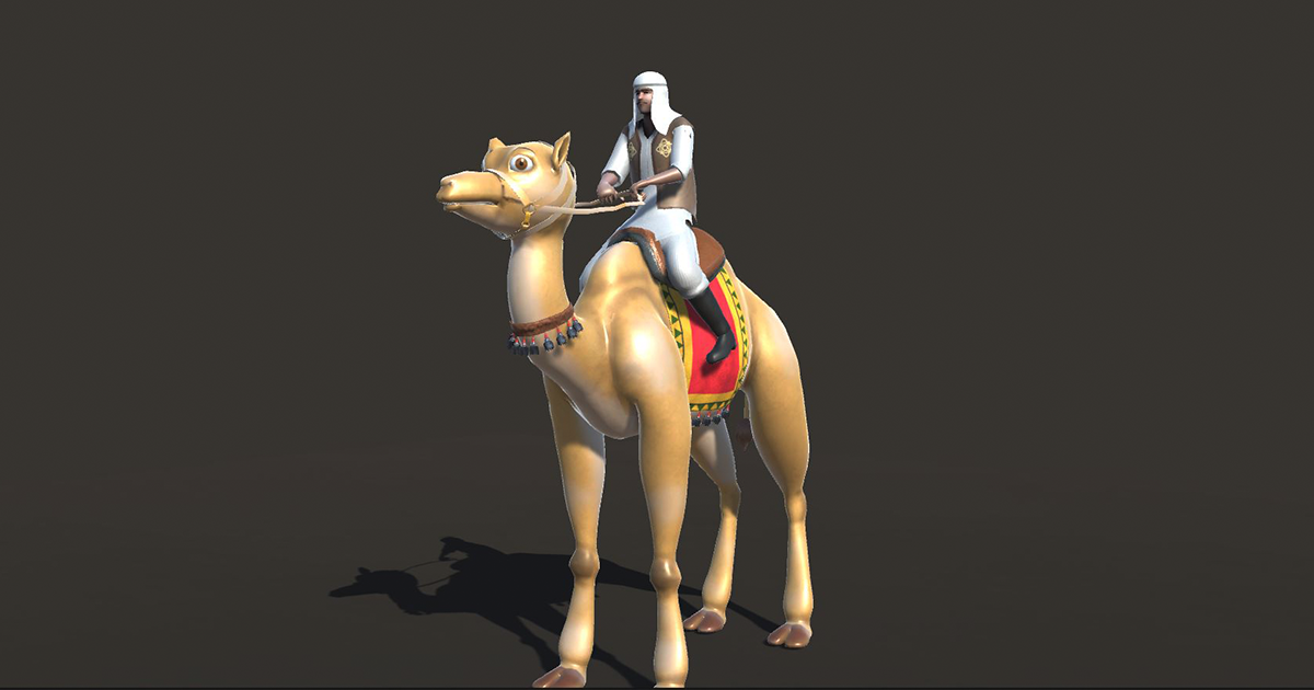 Camel Rider Side View Camel Rider actions | 3D Animations | Unity Asset Store