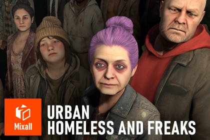 Urban Homeless and Freaks - American Streets