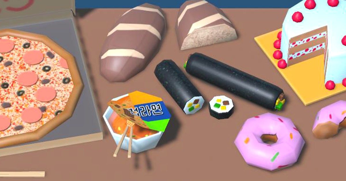 MAR-Low Poly Food Props Pack