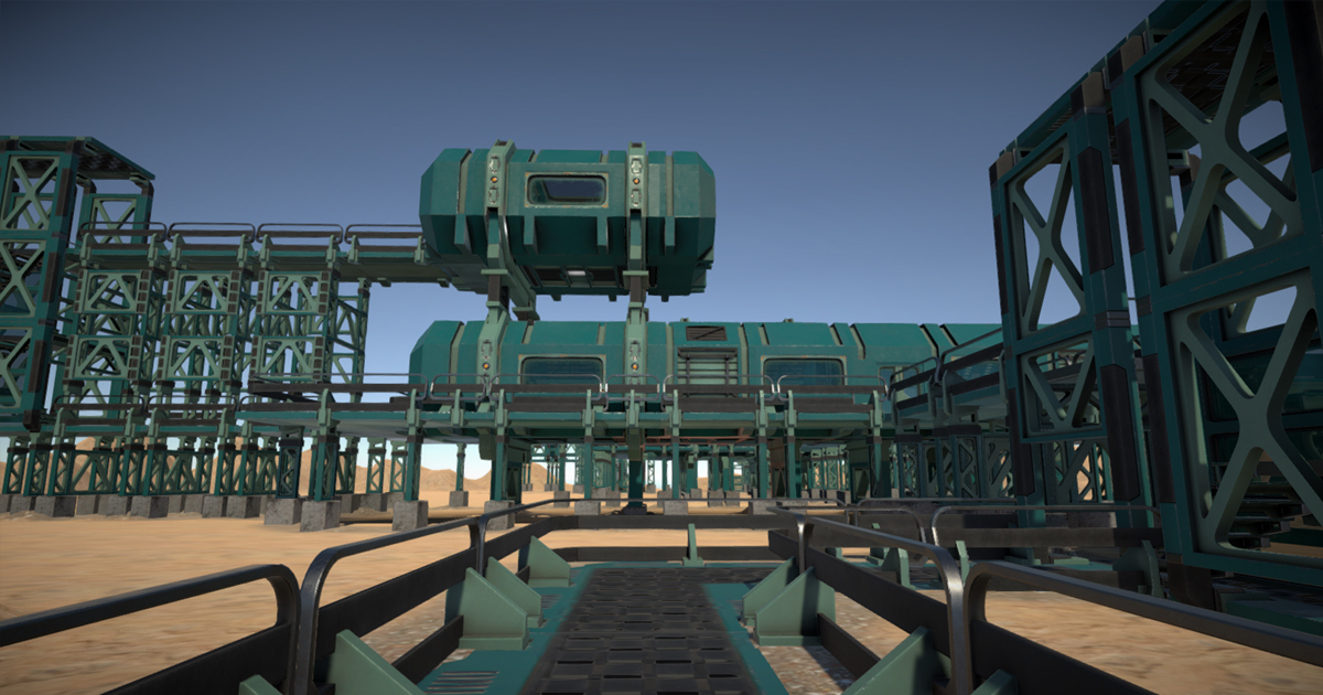 Modular sci-fi Environment G_C4 | 3D Sci-Fi | Unity Asset Store