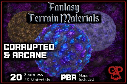 Fantasy Terrain Materials | Corrupted & Arcane