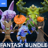 Stylized Fantasy Enemy NPC Bundle 01 by AKE