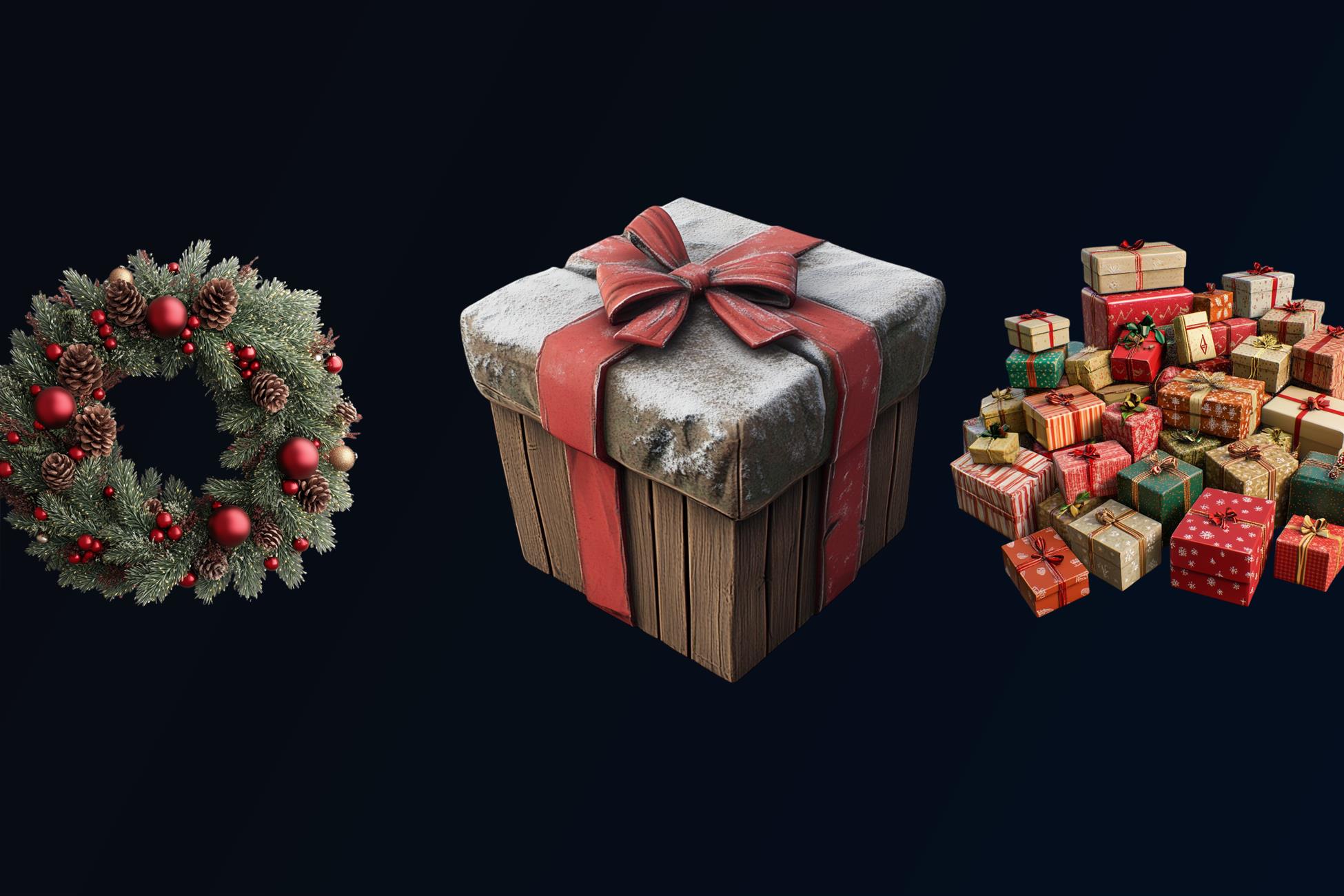 Gift Texture Unity NHC - Tree's Christmas Gifts | 2D Icons | Unity Asset Store